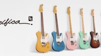 *Huruf pada nomor model menunjukkan spesifikasi dan warna.
Spesifikasi: M (fingerboard maple), tanpa M (fingerboard rosewood).
Warna: ASP(Ash Pink), BMB(Breeze Metallic Blue), SOR(Sunny Orange), BM(Black Metallic), SWH(Shell White),
PGN(Peppermint Green,) DTB(Desert Burst), BL(Black)